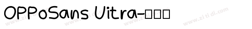 OPPoSans Uitra字体转换
